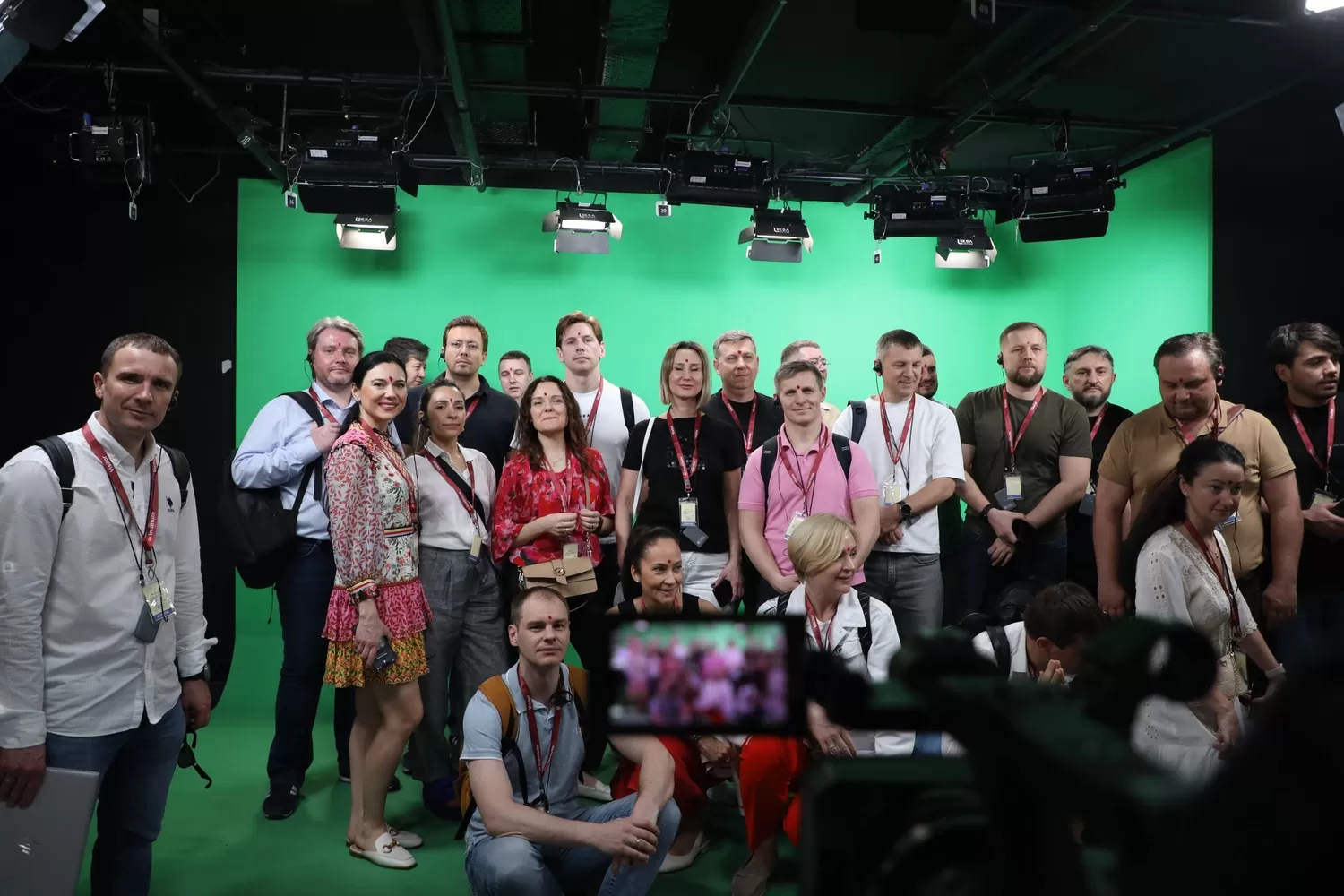 Students visiting the studio