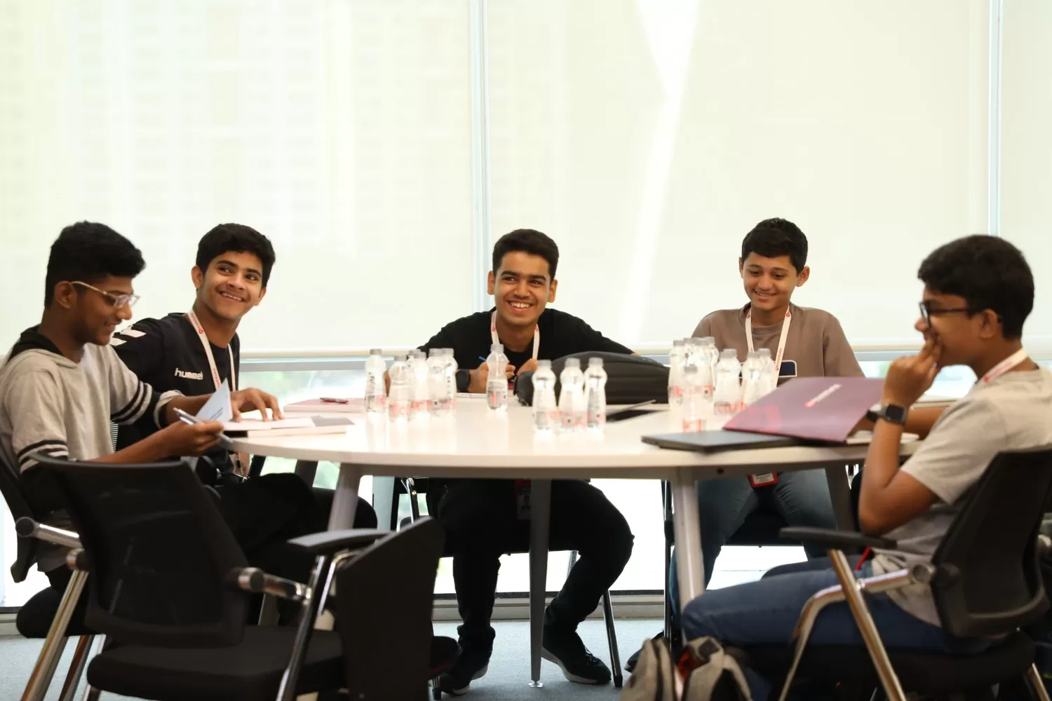 Students involved in the session