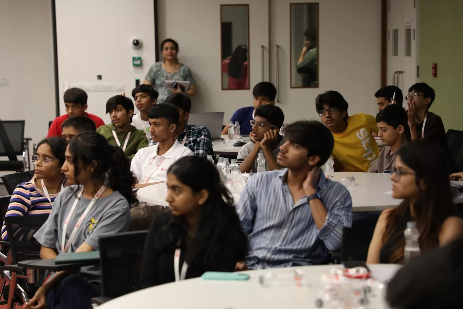 Students involved in the session