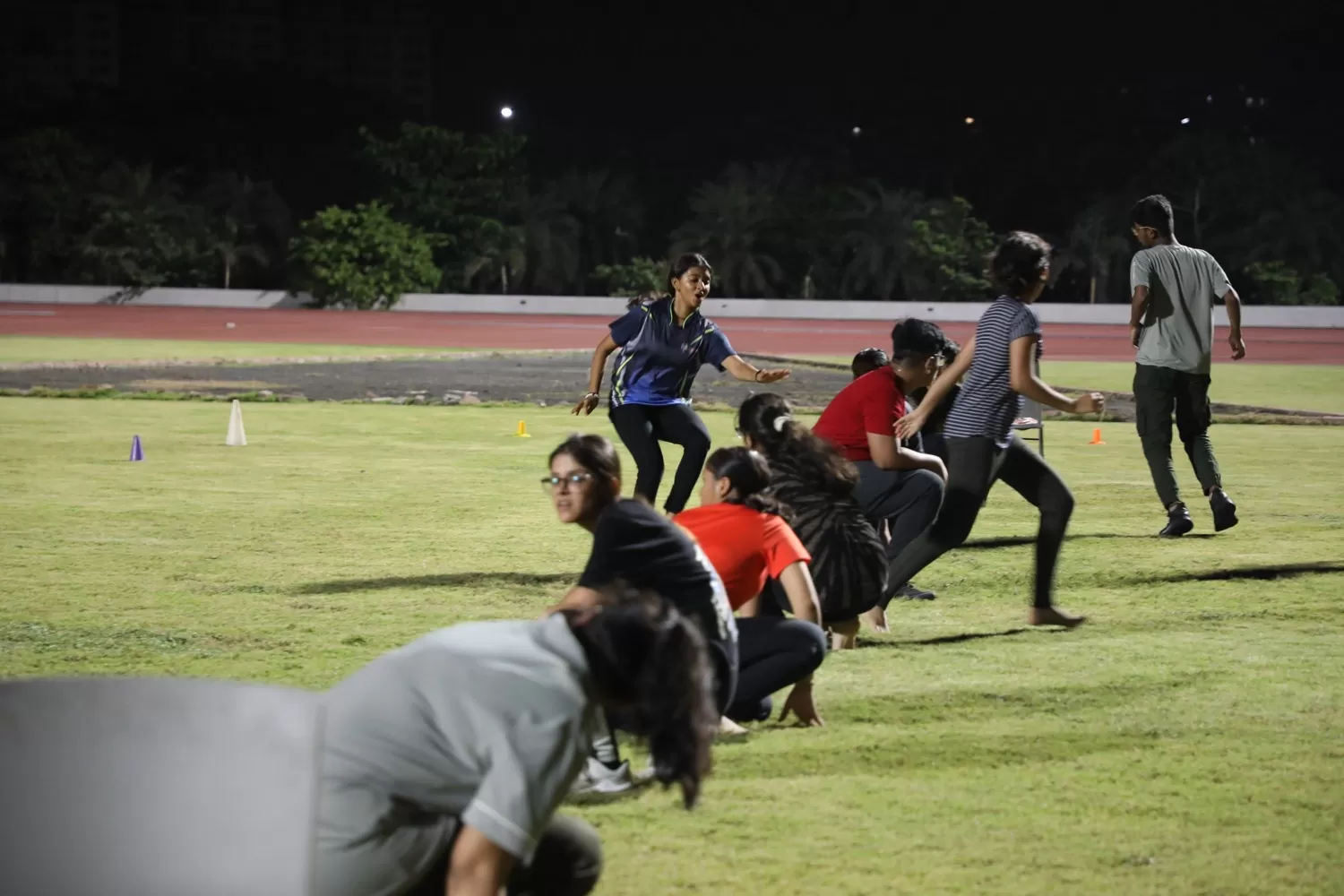 Kho Kho being played by students