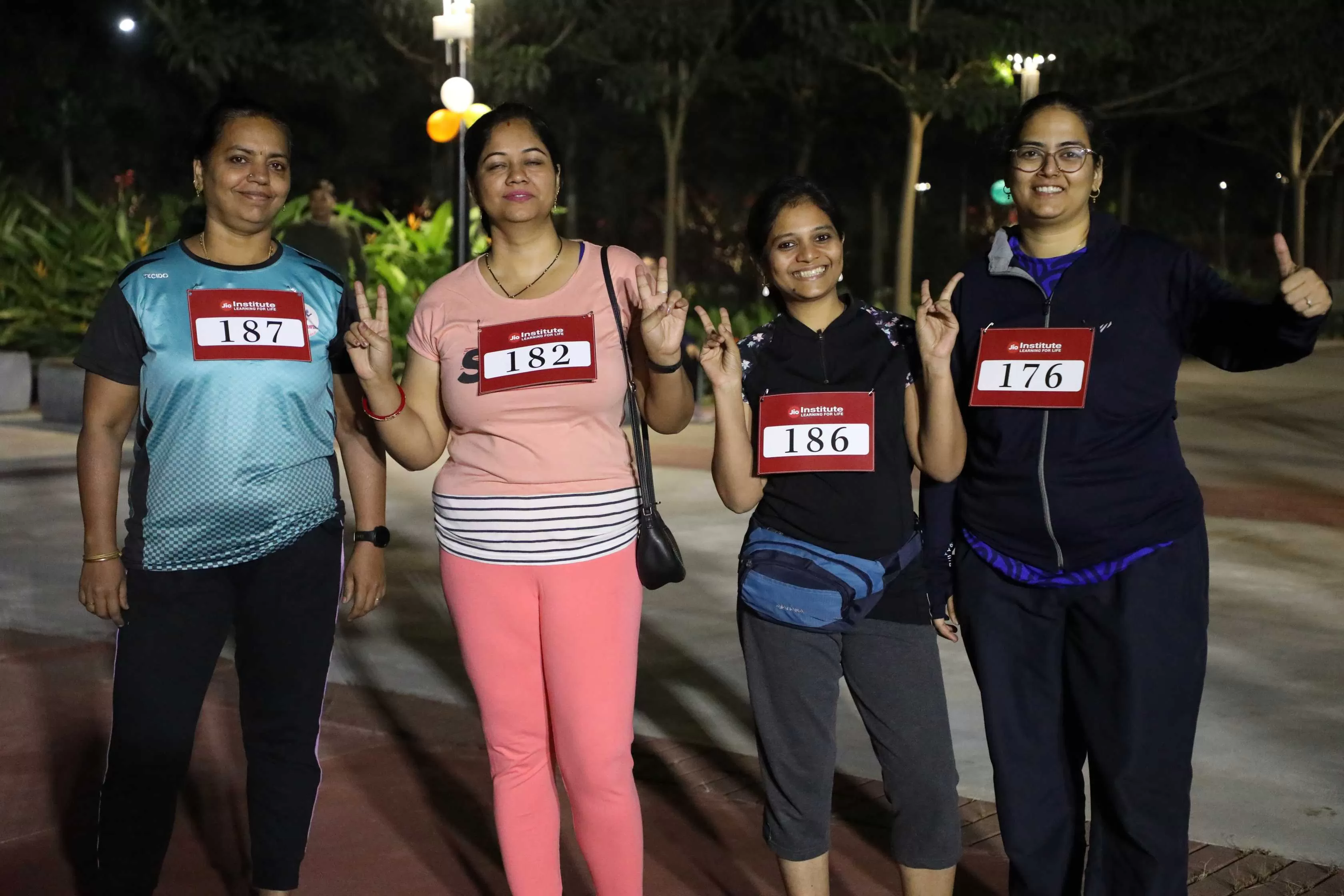 Participants posing before kick off