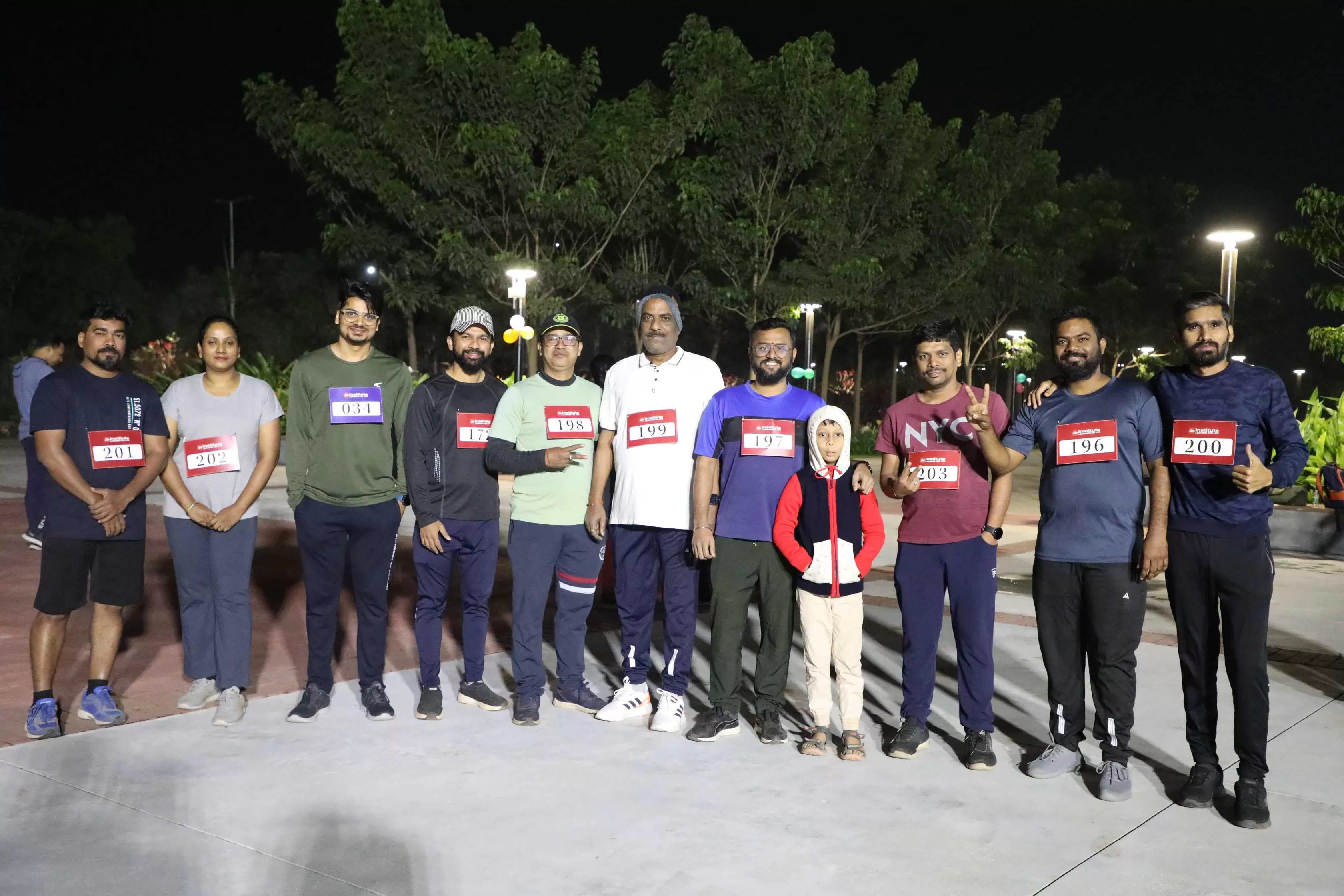 Participants posing before kick off