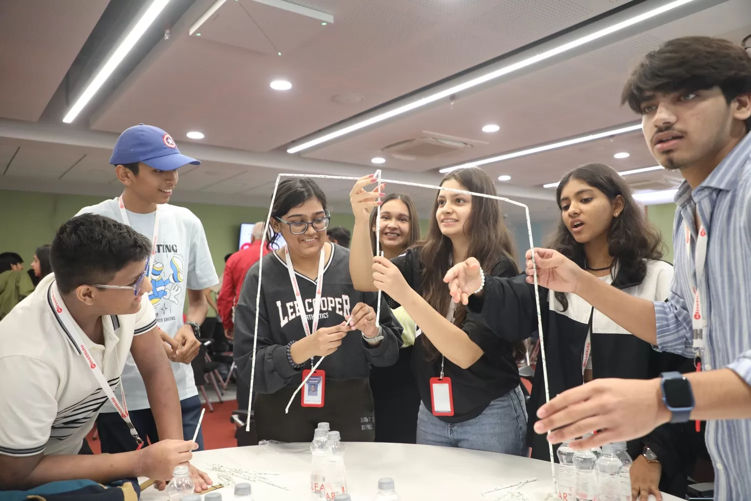 Students involved in the session