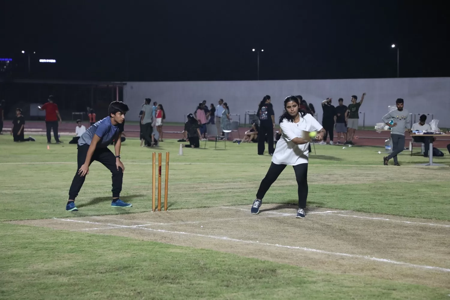 Cricket played by students
