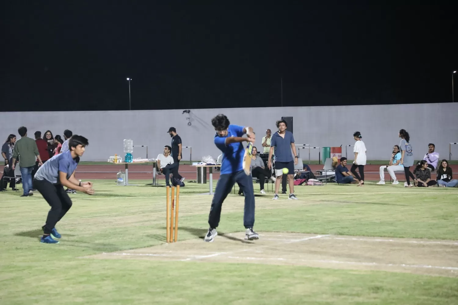 Cricket played by students