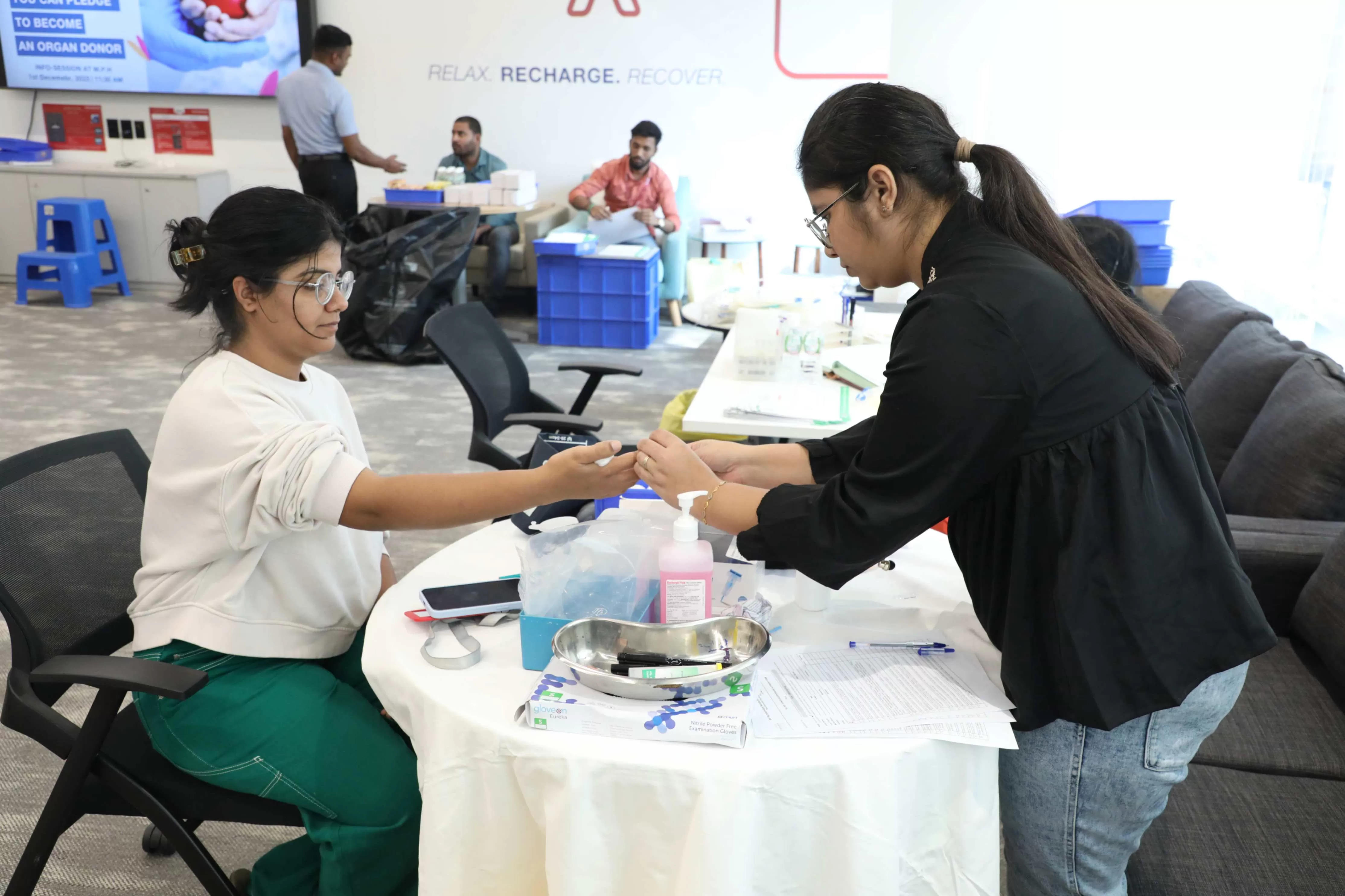 Blood donation drive at jio institute
