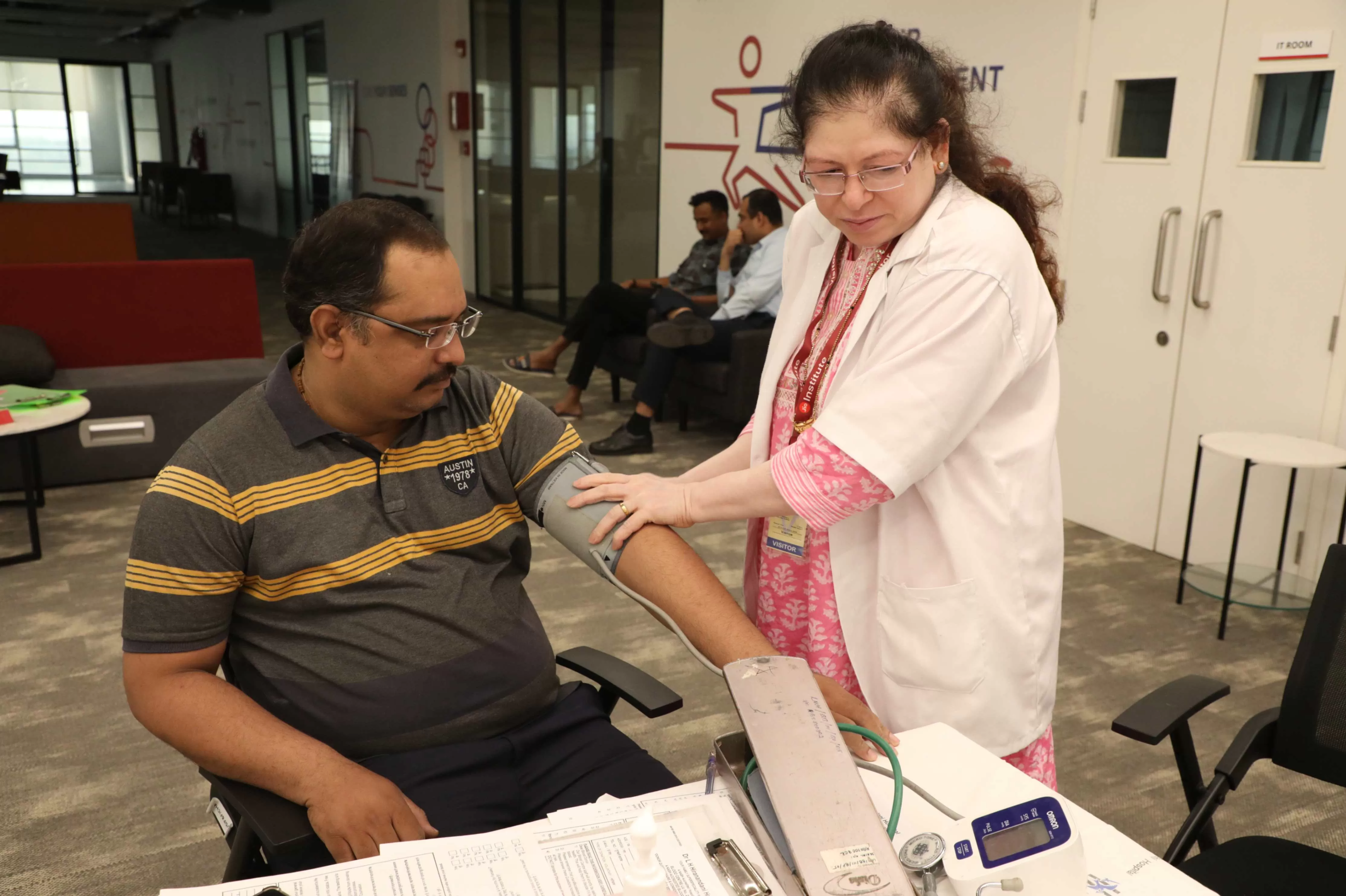 Blood Donation Camp at Jio Institute in collaboration with Dr. L.H. Hiranandani Hospital, Powai