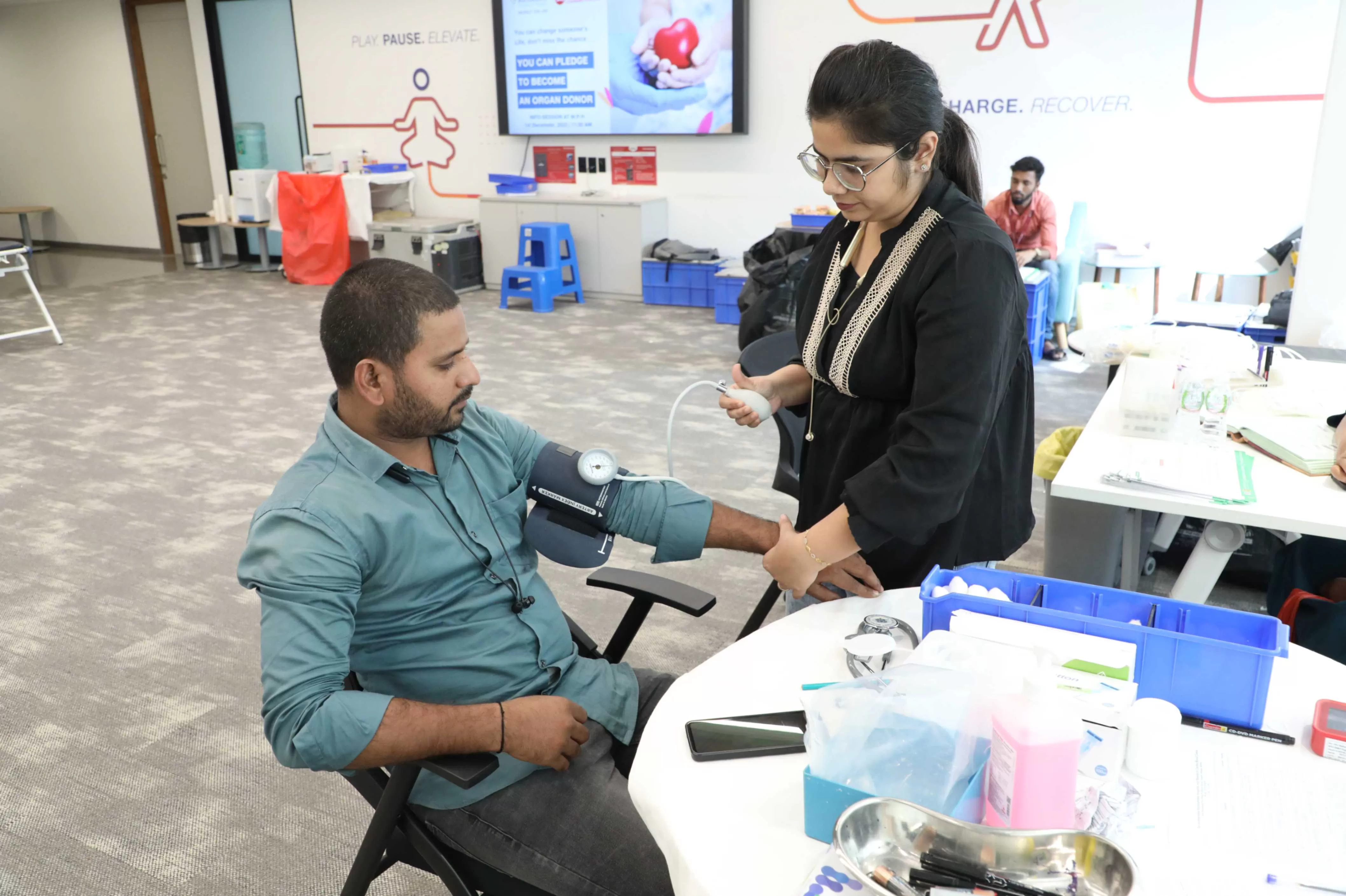 Blood donation drive at jio institute