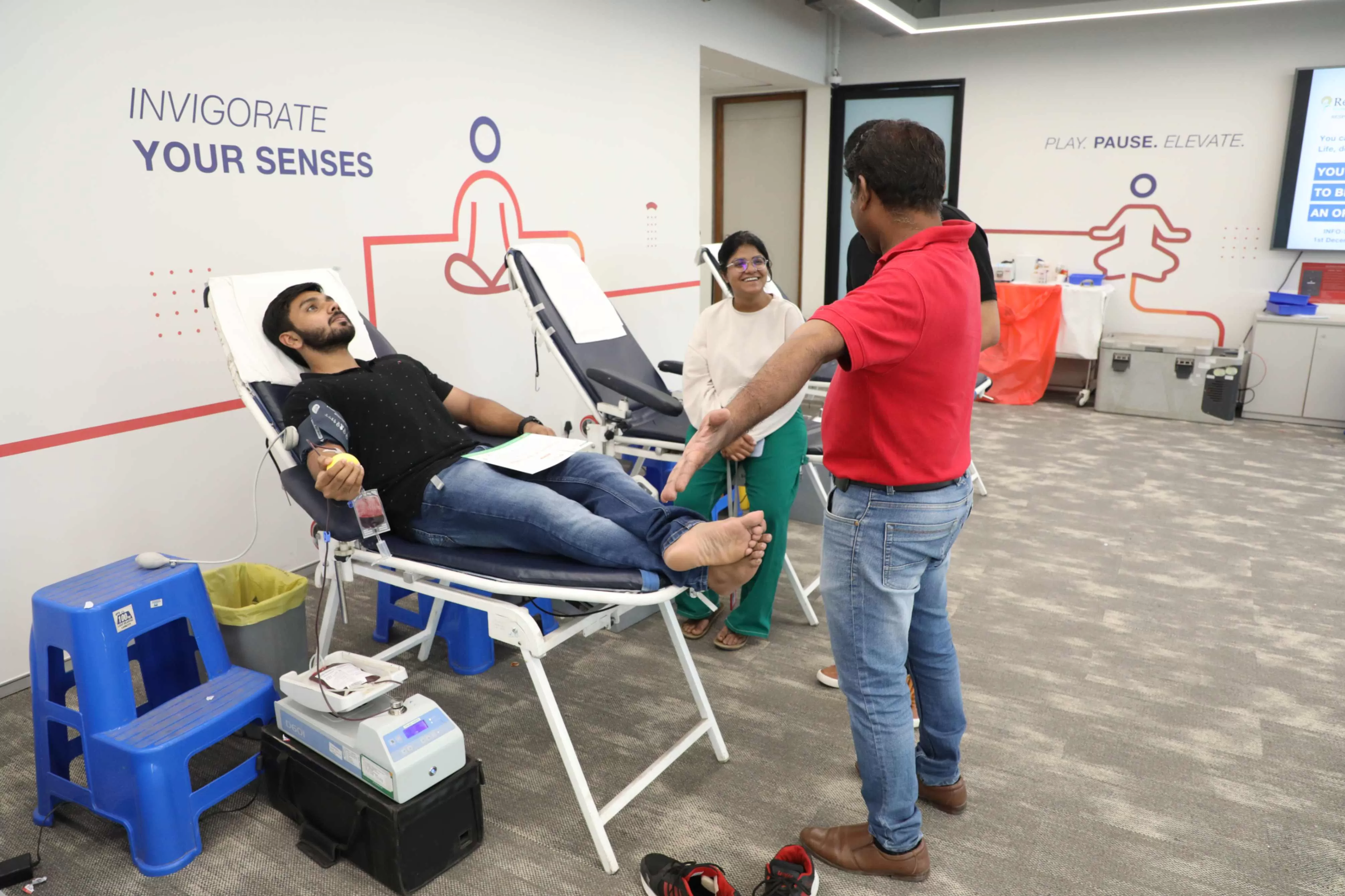 Blood donation drive at jio institute
