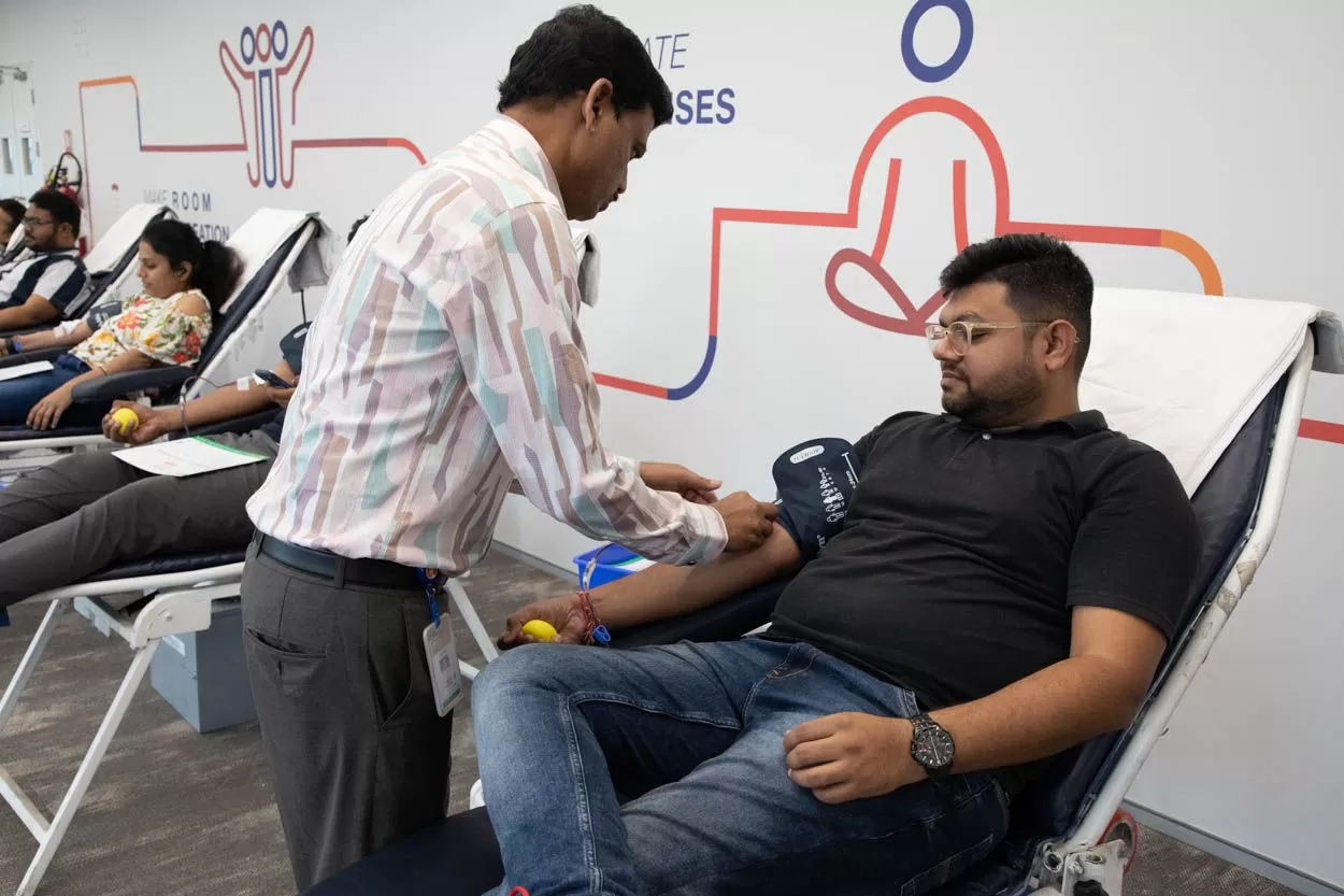 Blood donation drive at jio institute