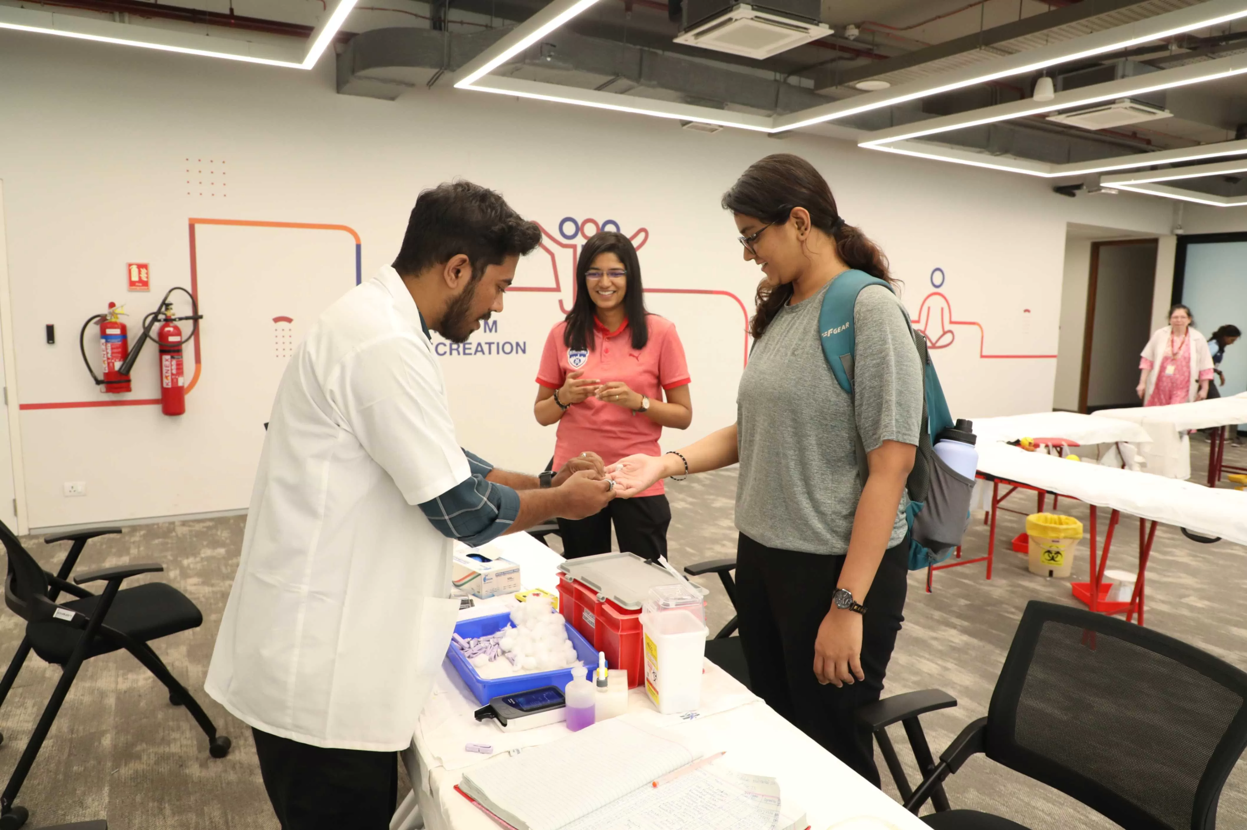 Blood Donation Camp at Jio Institute in collaboration with Dr. L.H. Hiranandani Hospital, Powai