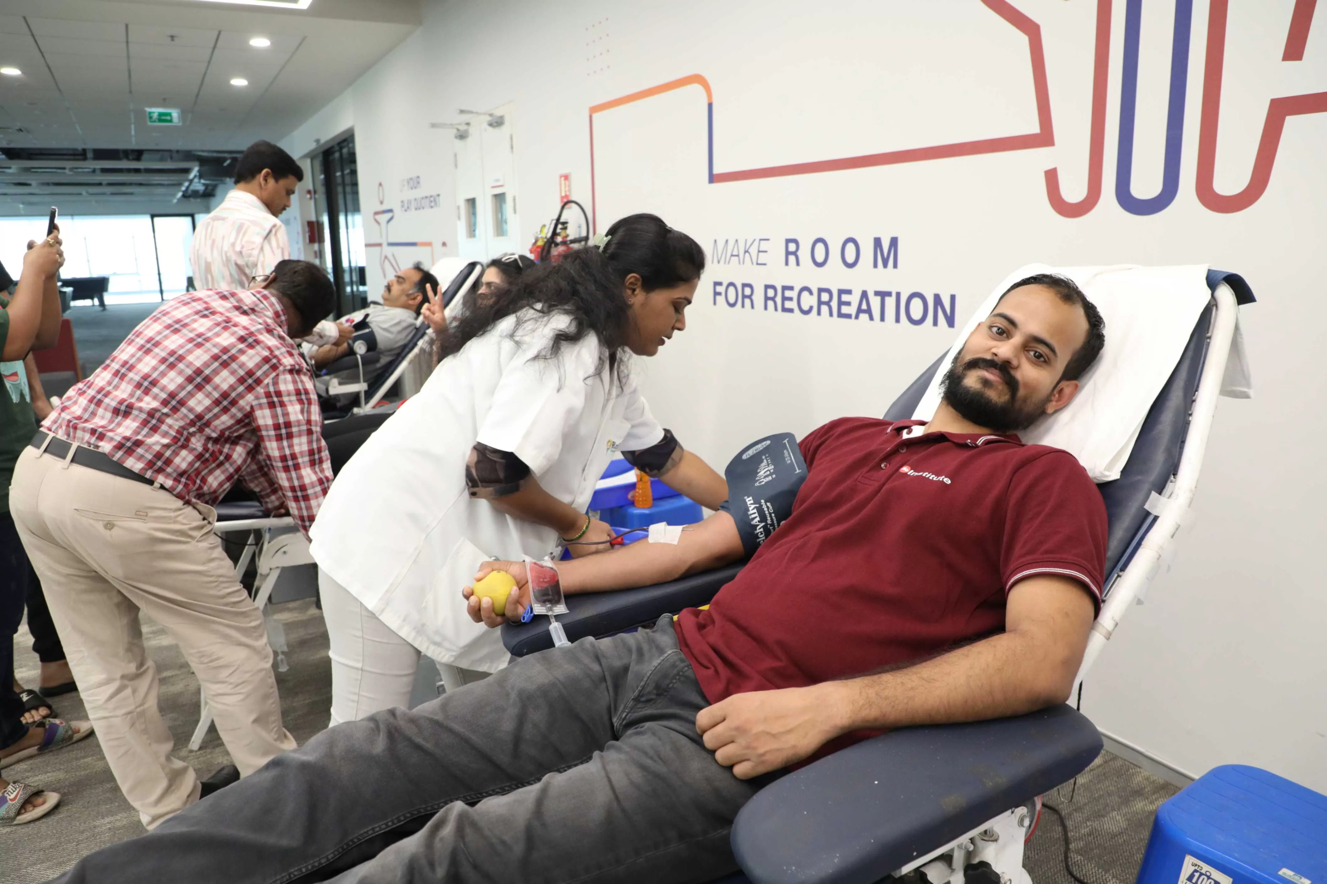 Blood donation drive at jio institute