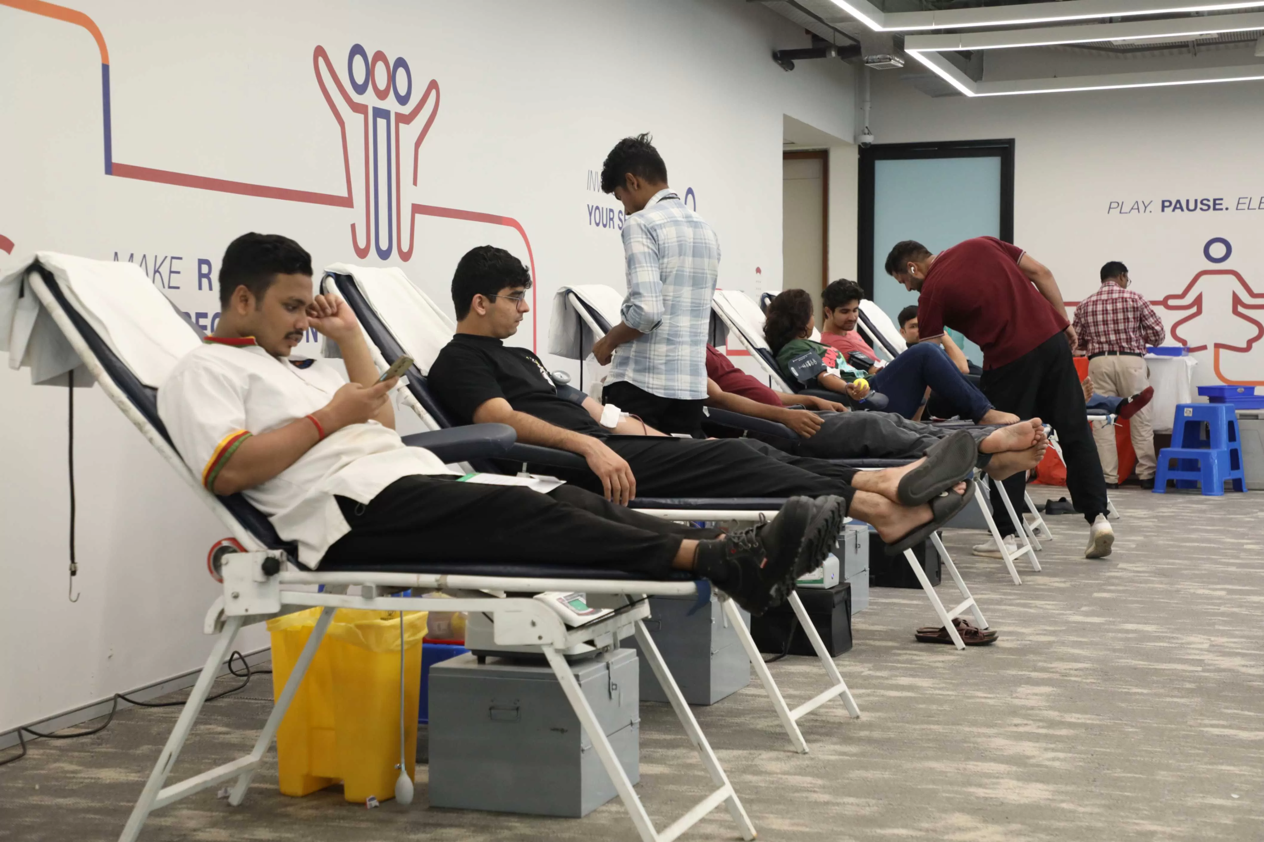 Blood donation drive at jio institute