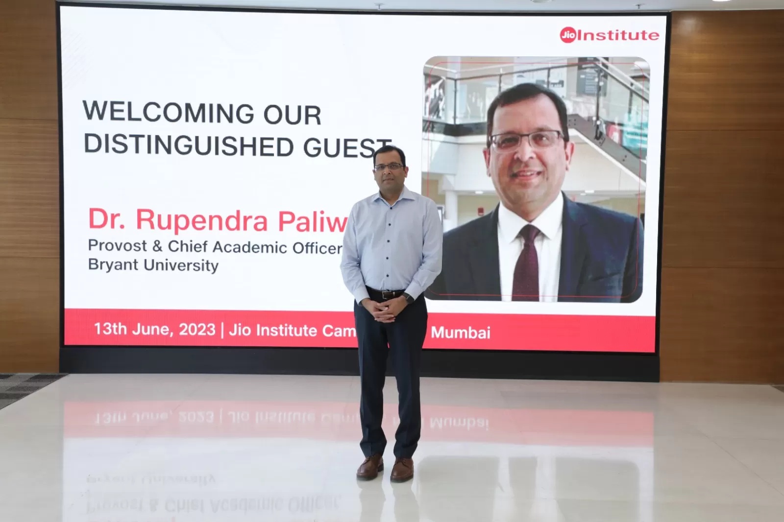 Bryant University Provost Visits Jio Institute 11