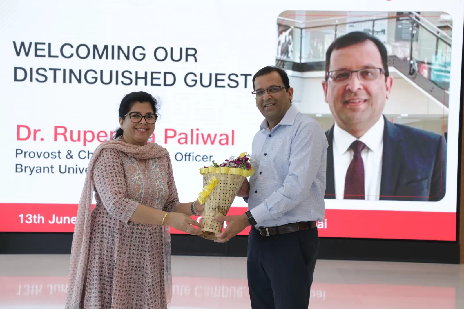 Bryant University Provost Visits Jio Institute 7