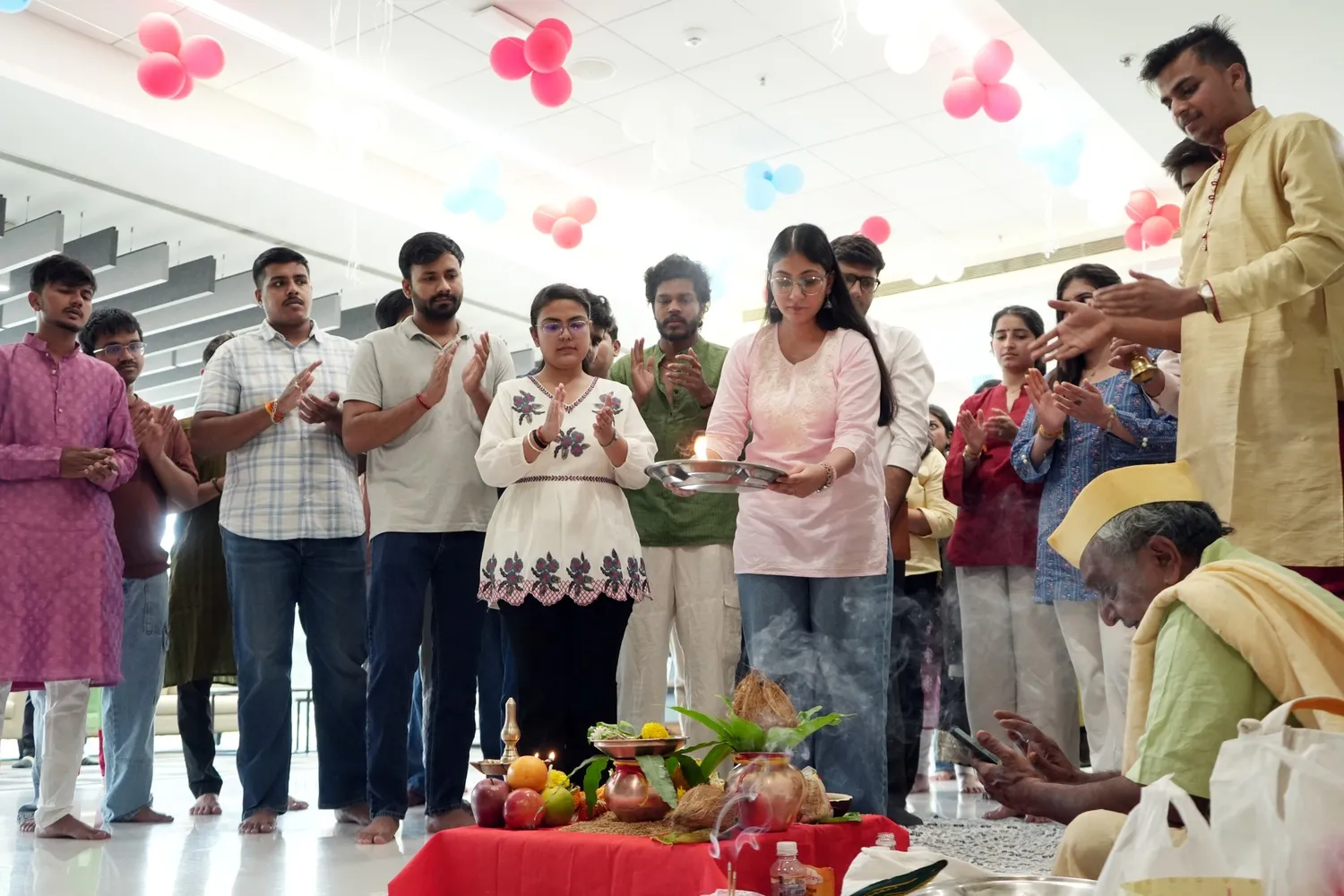 The new PGP cohort seeks the blessings of the divine