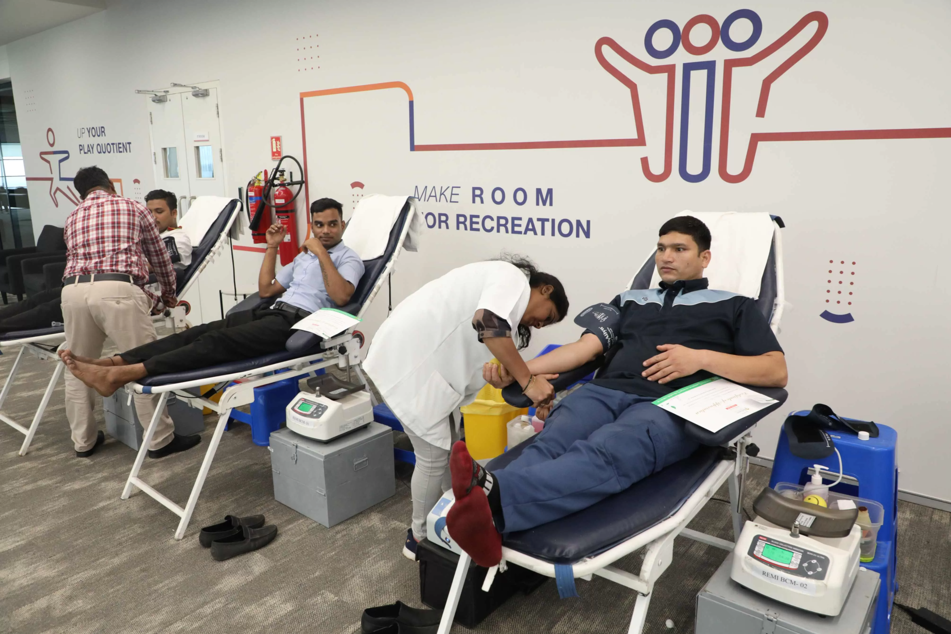 Blood donation drive at jio institute